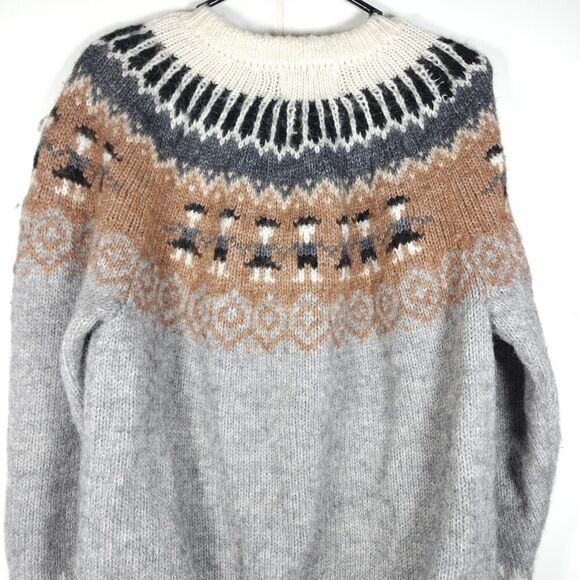 The Alpaca Connection Women's Sz Large? Multicolor 100% Alpaca Pullover Sweater - Picture 7 of 11